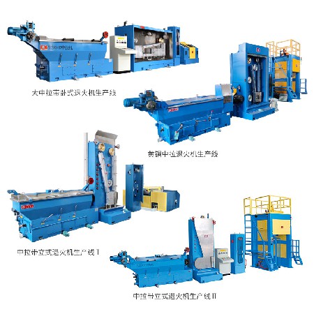 电子产品制造机械ZL280-13单头中拉机生产线铜线拉制生产机械设备