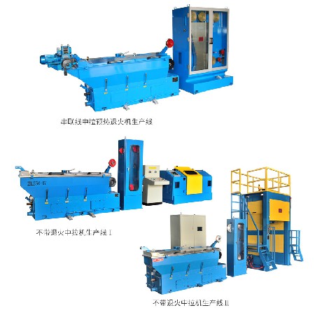 电子产品制造机械ZL280-13单头中拉机生产线铜线拉制生产机械设备