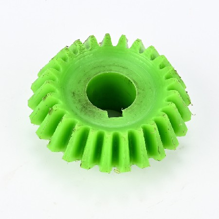 扇形尼龙齿轮绿色尼龙滑轮抗磨损高精密螺旋齿轮小拉排线工业配件