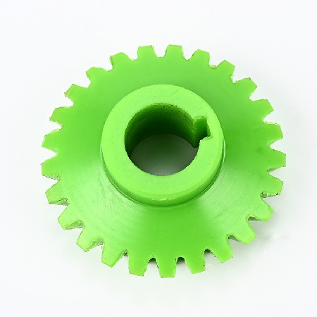 扇形尼龙齿轮绿色尼龙滑轮抗磨损高精密螺旋齿轮小拉排线工业配件